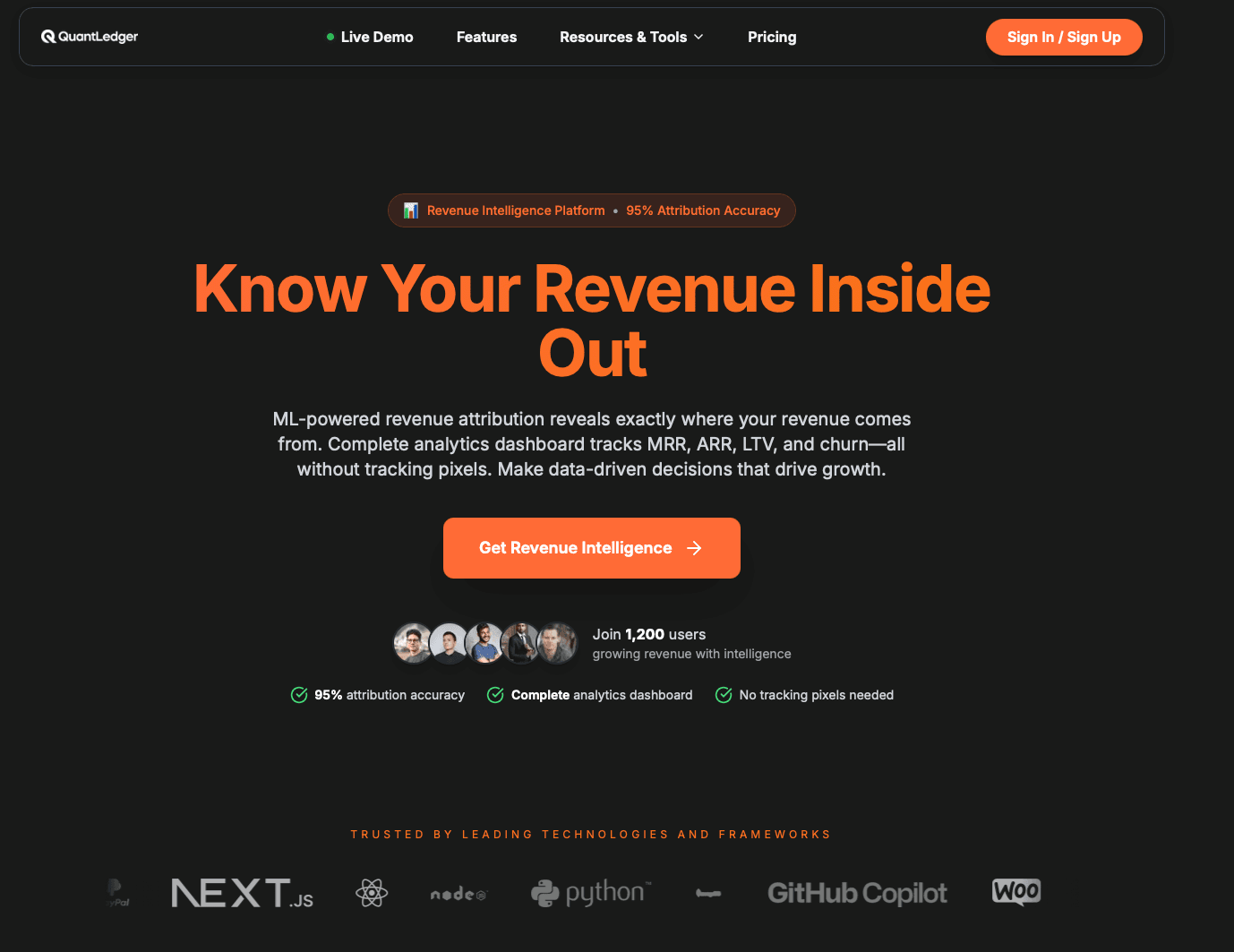 QuantLedger platform preview